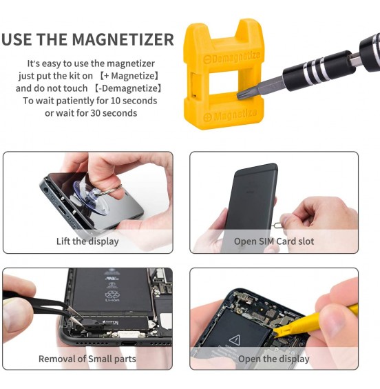 Computer Repair Kit, 122 in 1 Magnetic Laptop Screwdriver Kit, Precision Screwdriver Set, Small Impact Screw Driver Set with Case for Computer, Laptop, PC, for iPhone, Watch, Ps4 DIY Hand Tools -Grey Computer Repair Kit, 122 in 1 Magnetic Laptop Screwdriver Kit, Precision Screwdriver Set, Small Impact Screw Driver Set with Case for Computer, Laptop, PC, for iPhone, Watch, Ps4 DIY Hand Tools -Grey