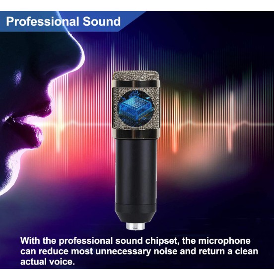 2021 Upgraded USB Condenser Microphone for Computer, Great for Gaming, Podcast, LiveStreaming, YouTube Recording, Karaoke on PC, Plug & Play, with Adjustable Metal Arm Stand, Ideal for Gift, Black 2021 Upgraded USB Condenser Microphone for Computer, Great for Gaming, Podcast, LiveStreaming, YouTube Recording, Karaoke on PC, Plug & Play, with Adjustable Metal Arm Stand, Ideal for Gift, Black