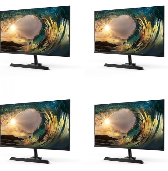 Packard Bell 24 Inch Monitor, 4 Pack, Slim Bezel AirFrame Desktop Monitor, FHD 1080p Monitor, VESA Mounting, Tilt Adjustment, Ultra-Slim Bezel, HDMI and VGA for Home or Office Use - Black Packard Bell 24 Inch Monitor, 4 Pack, Slim Bezel AirFrame Desktop Monitor, FHD 1080p Monitor, VESA Mounting, Tilt Adjustment, Ultra-Slim Bezel, HDMI and VGA for Home or Office Use - Black
